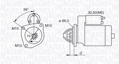 MAGNETI MARELLI 063521084000 -  Стартер